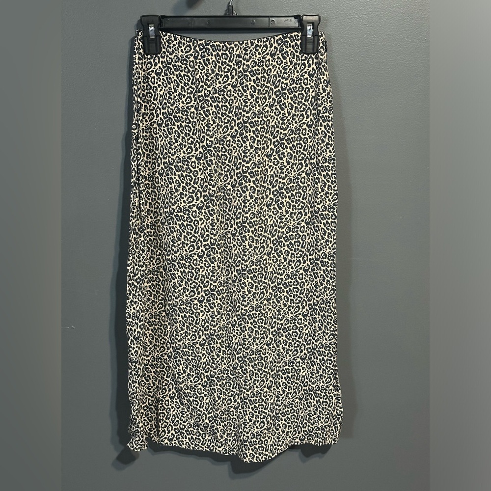 American Eagle Outfitters Black and White Midi Skirt